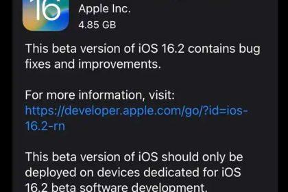 苹果推出iOS 16.2/iPadOS 16.2 Developer Beta 1 固件